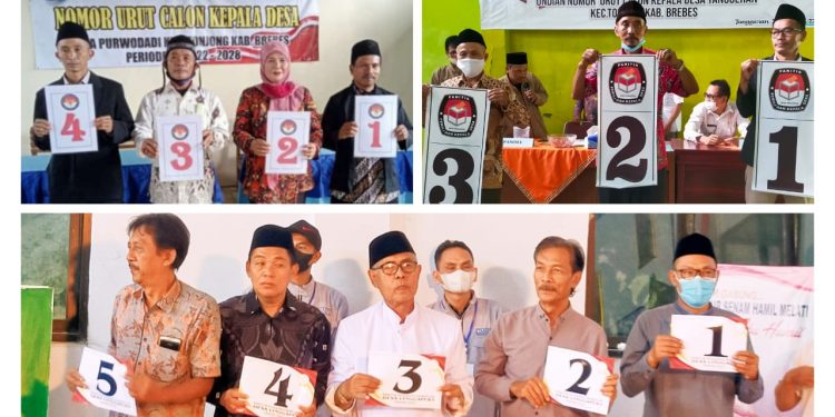 Nomor Urut Calon Kepala Desa di Kecamatan Tonjong Brebes Telah Ditetapkan, Cek Dukunganmu!